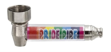 Schraubpfeife aus Metall - Purpfeife ca 70mm "Pride Pipe"